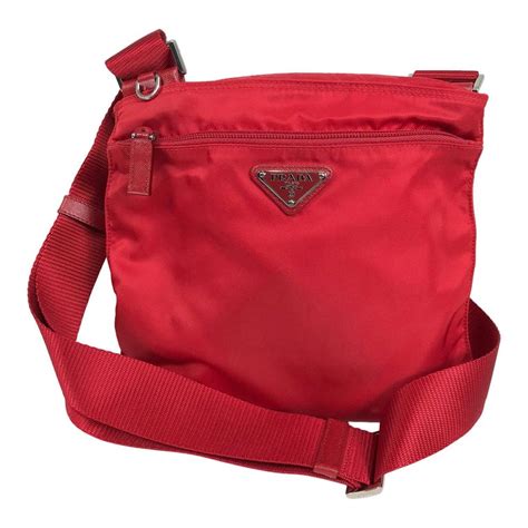 red prada nylon crossbody bag|Prada small bag price.